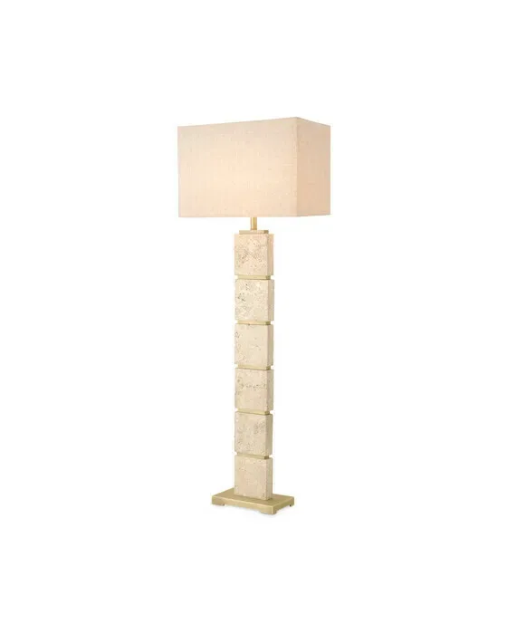 Newton Floor Lamp Travertine