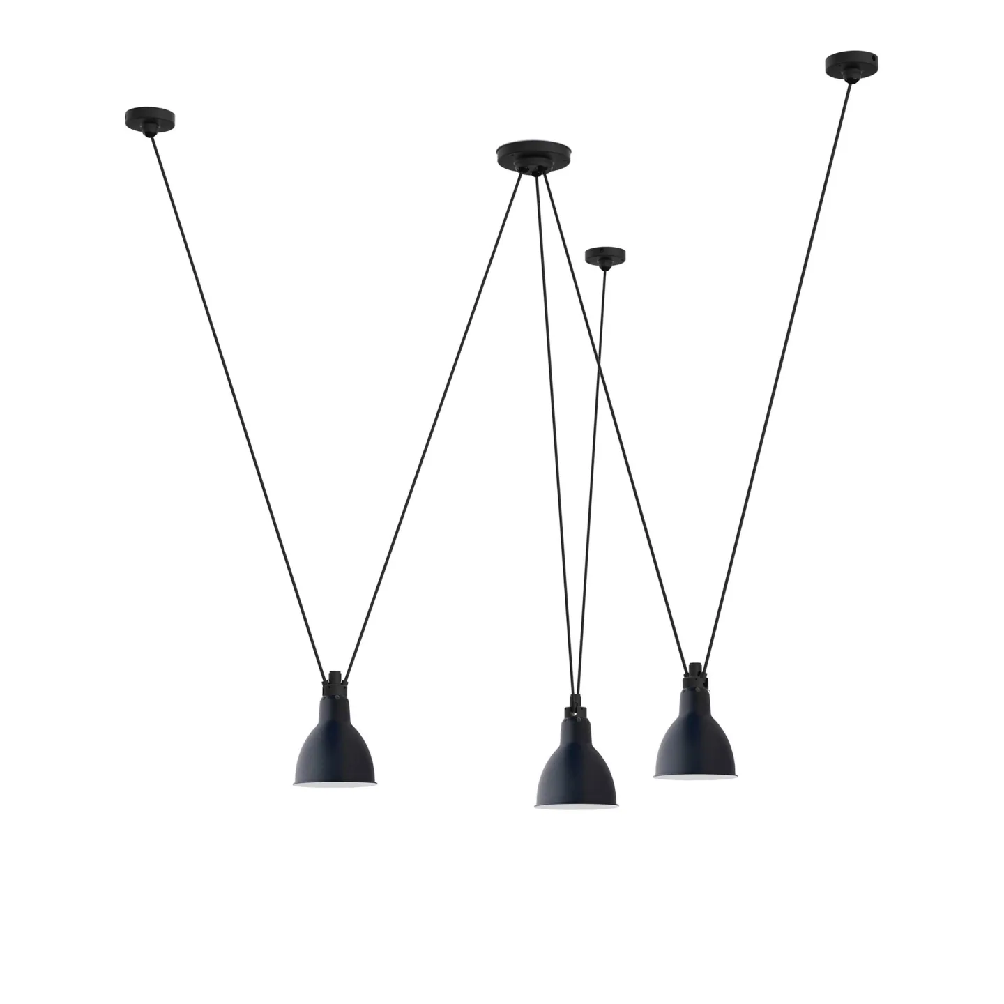 DCWéditions - Les Acrobates De Gras 325 L Round Blue - Pendellampor - Bernard-Albin Gras - Blå