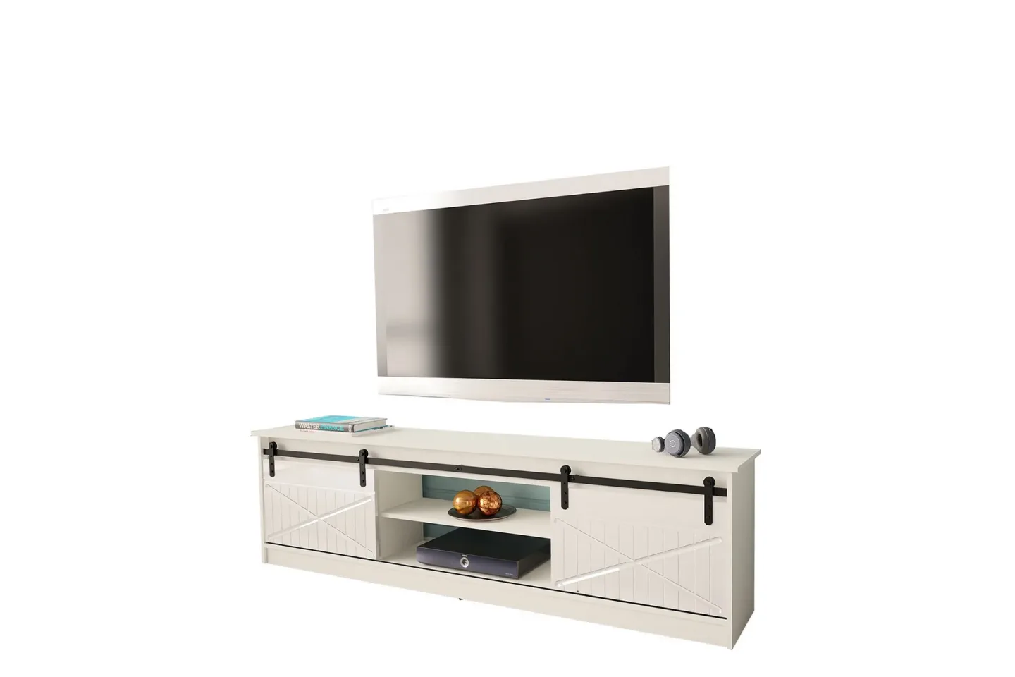 Tv-bänk - Vit