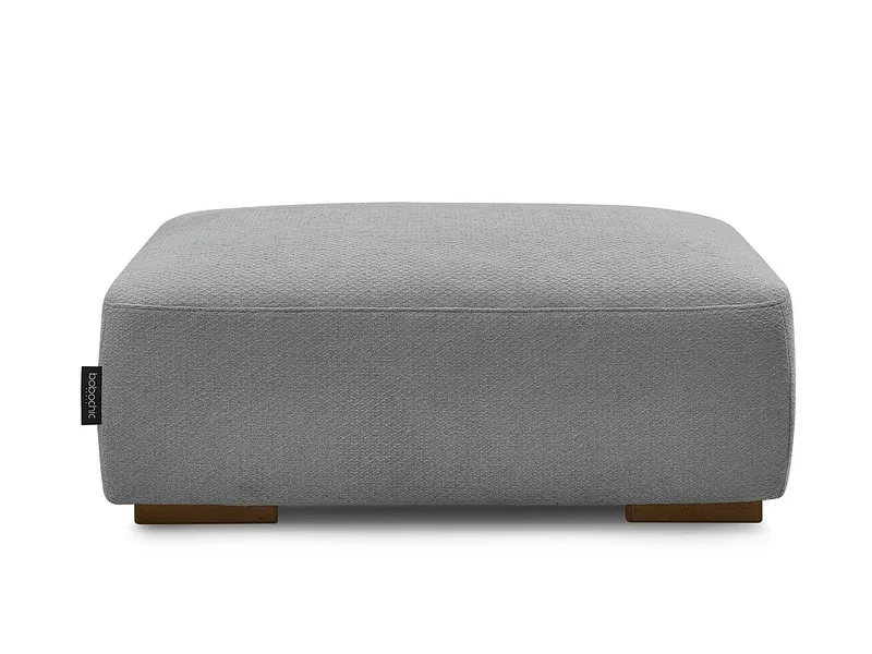 Hocker BOBOCHIC SIDONIE 70x100x40cm stoff chiniert dunkelgrau