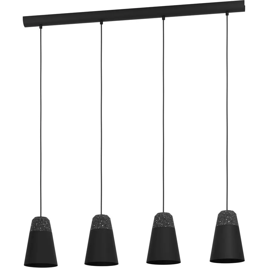 Eglo Pendellampe Canterras Schwarz Stahl 15 cm 110 cm