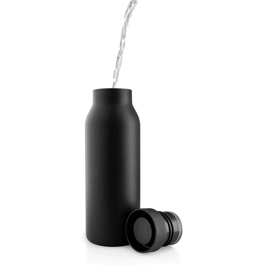 Thermosflasche Eva Solo Schwarz Kunststoff/Edelstahl H 18 cm