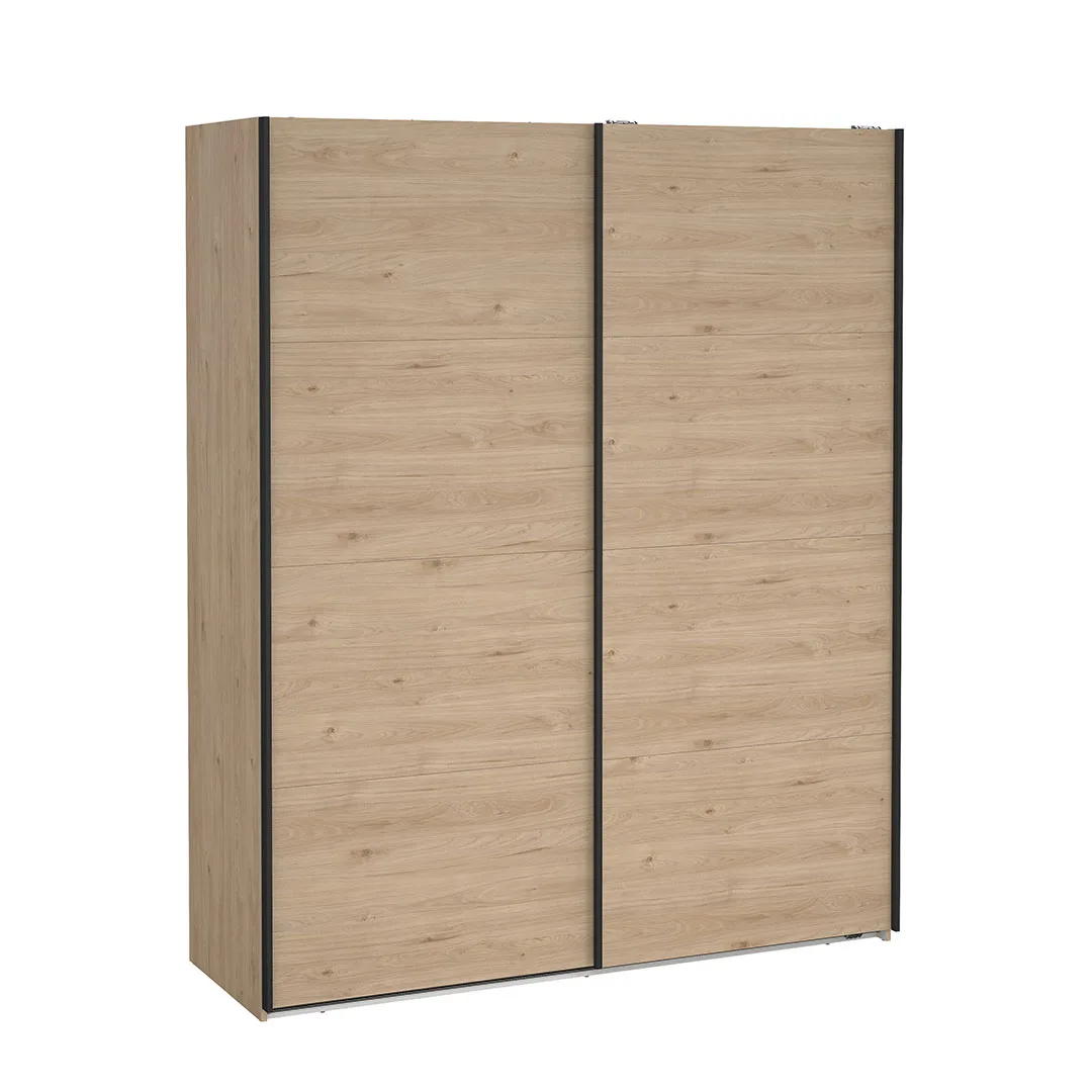 Bergamo Schiebetürenschrank 2 Türen 180x220cm Eiche Dekor.