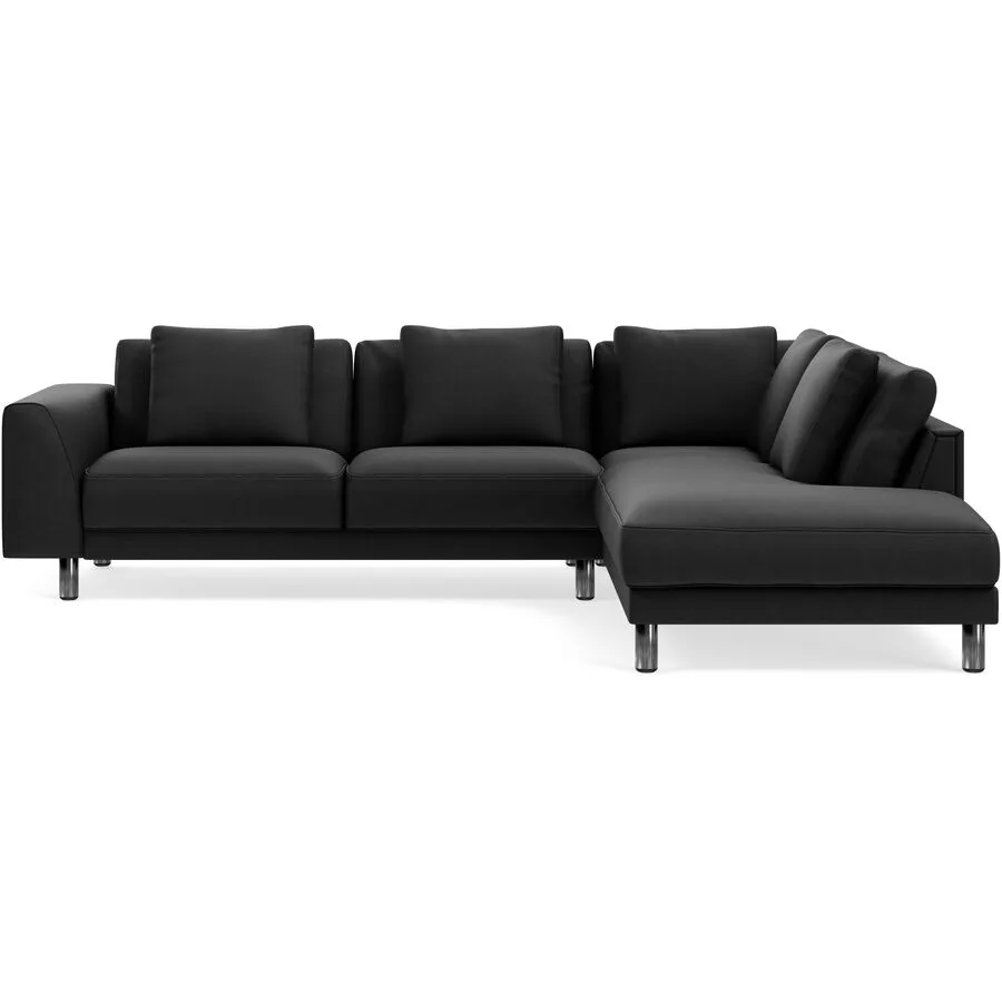 Ecksofa Avena Variabel Stoff/Metallfuss alu black B 283 T 233 cm - Möbel Konfigurator: Traummöbel individuell zusammenstellen