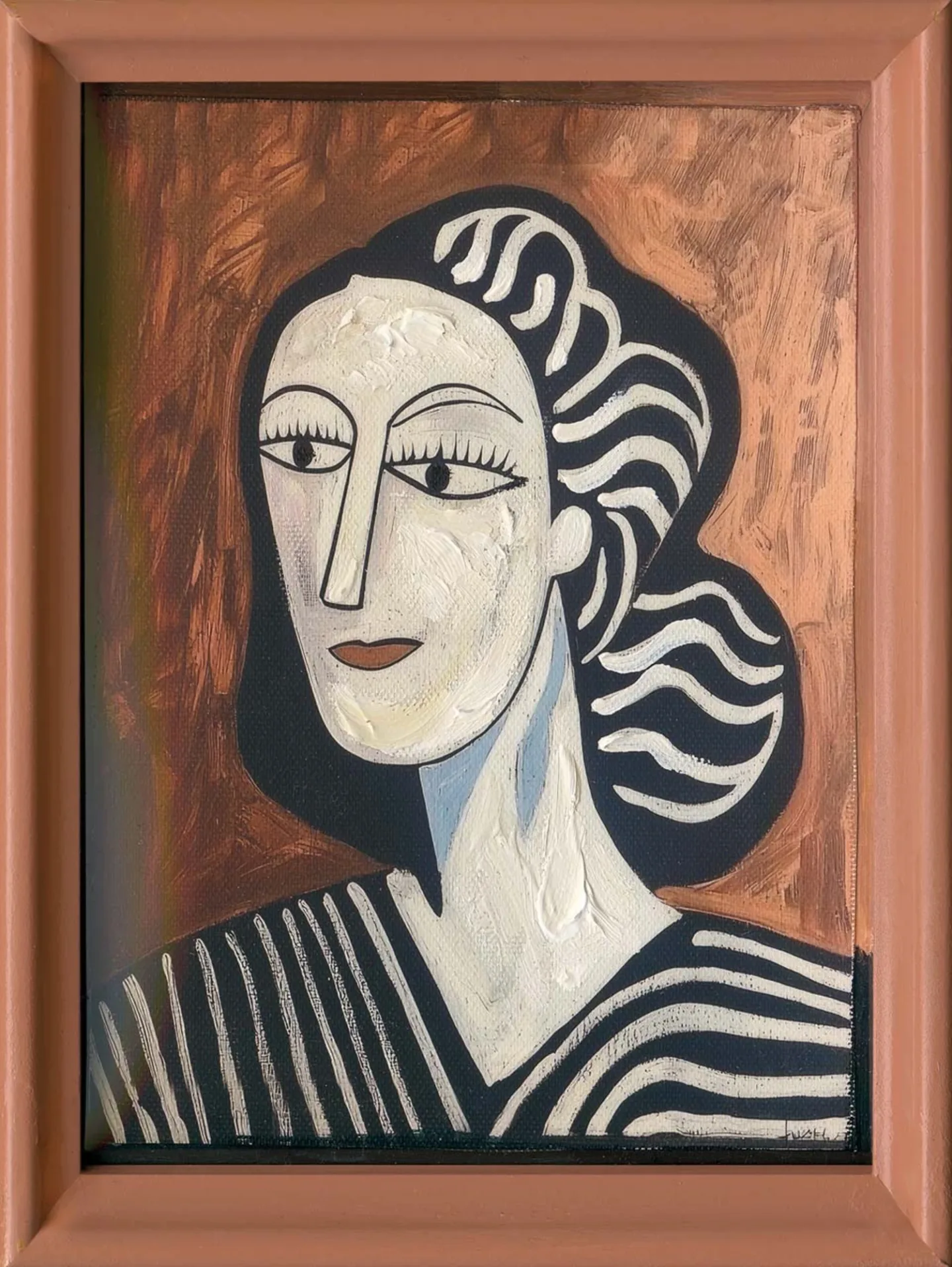 image LAND Gemälde Brown Lady | Schubiger Möbel