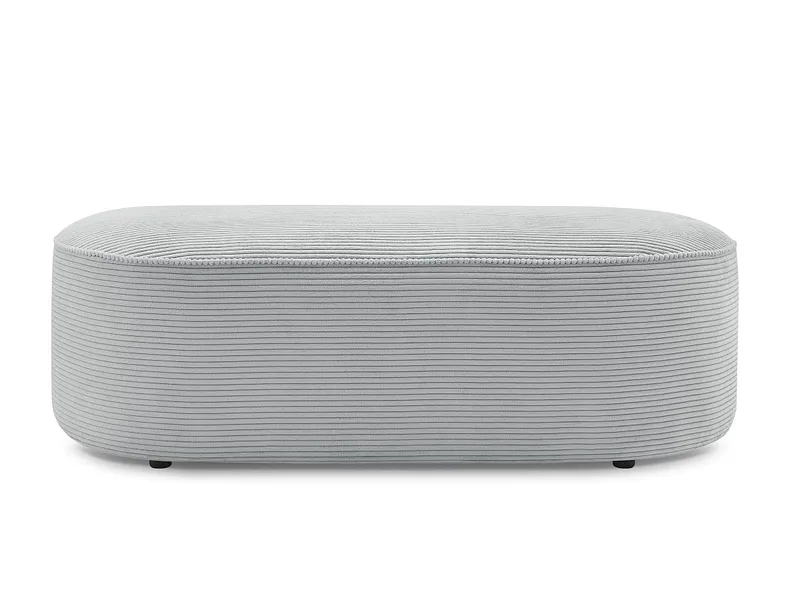 Hocker BOBOCHIC ROUSSEAU 70x140x45cm cord-stoff hellgrau