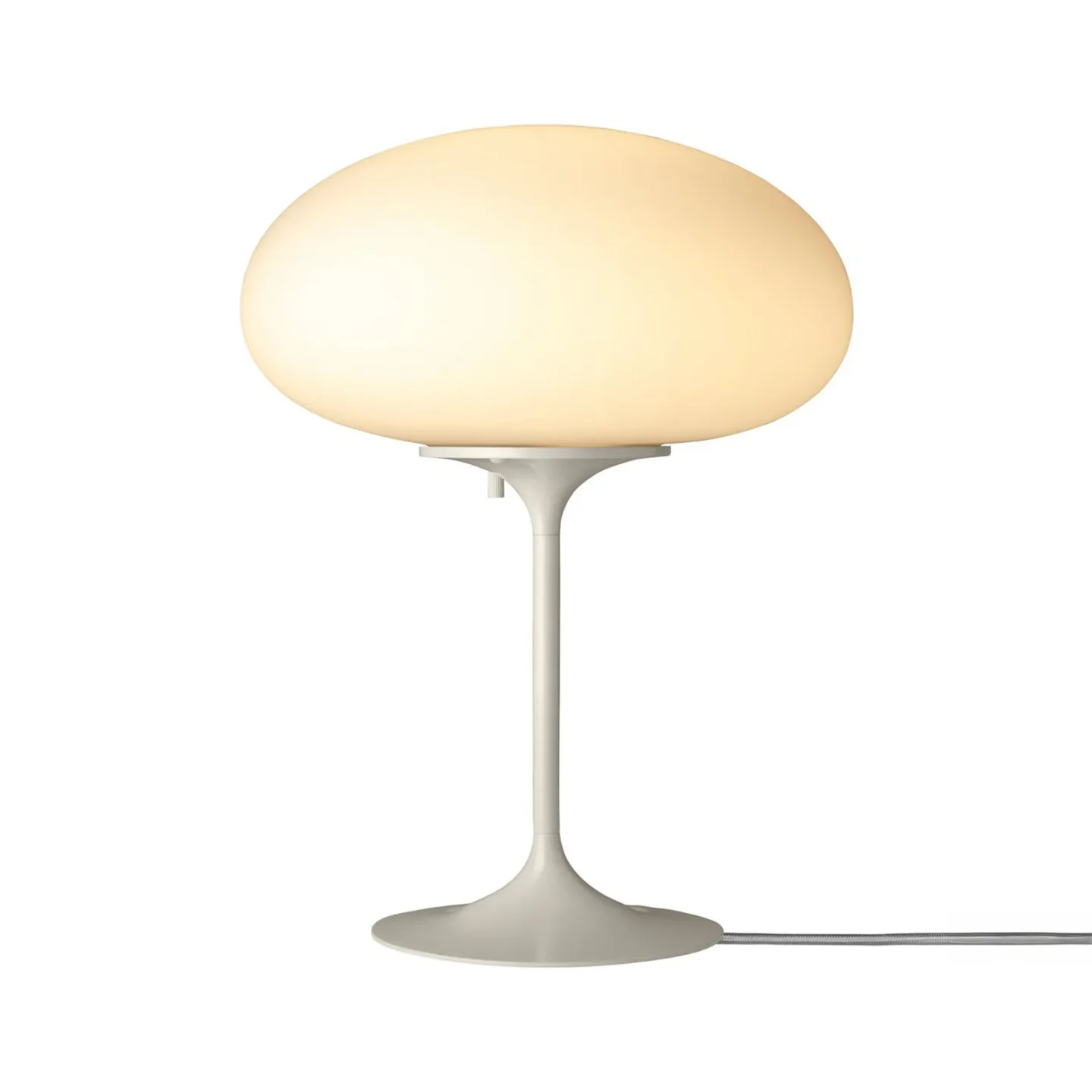 Stemlite bordlampe, grå, høyde 42 cm, dimbar - Gubi - Stue - Design - Metall - Med en lyskilde