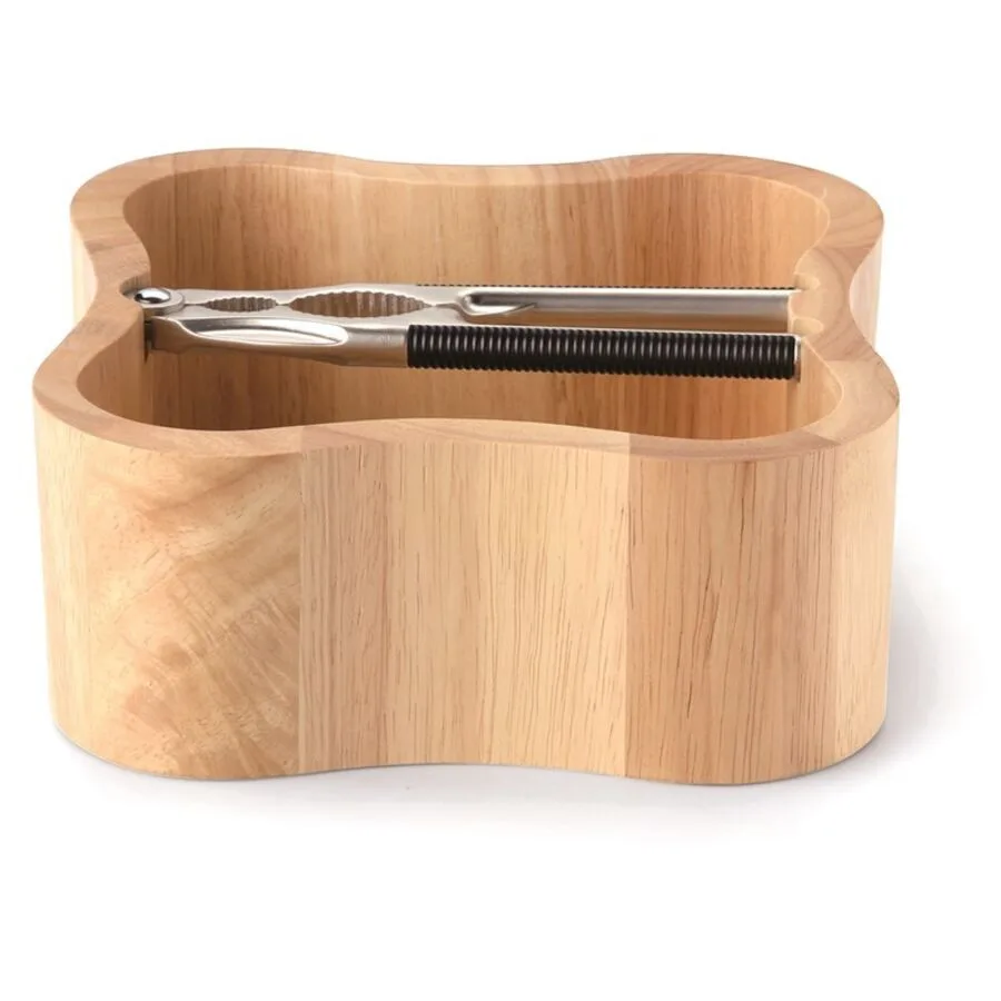 Schale Continenta braun Gummibaum B 24 cm T 24.5 cm