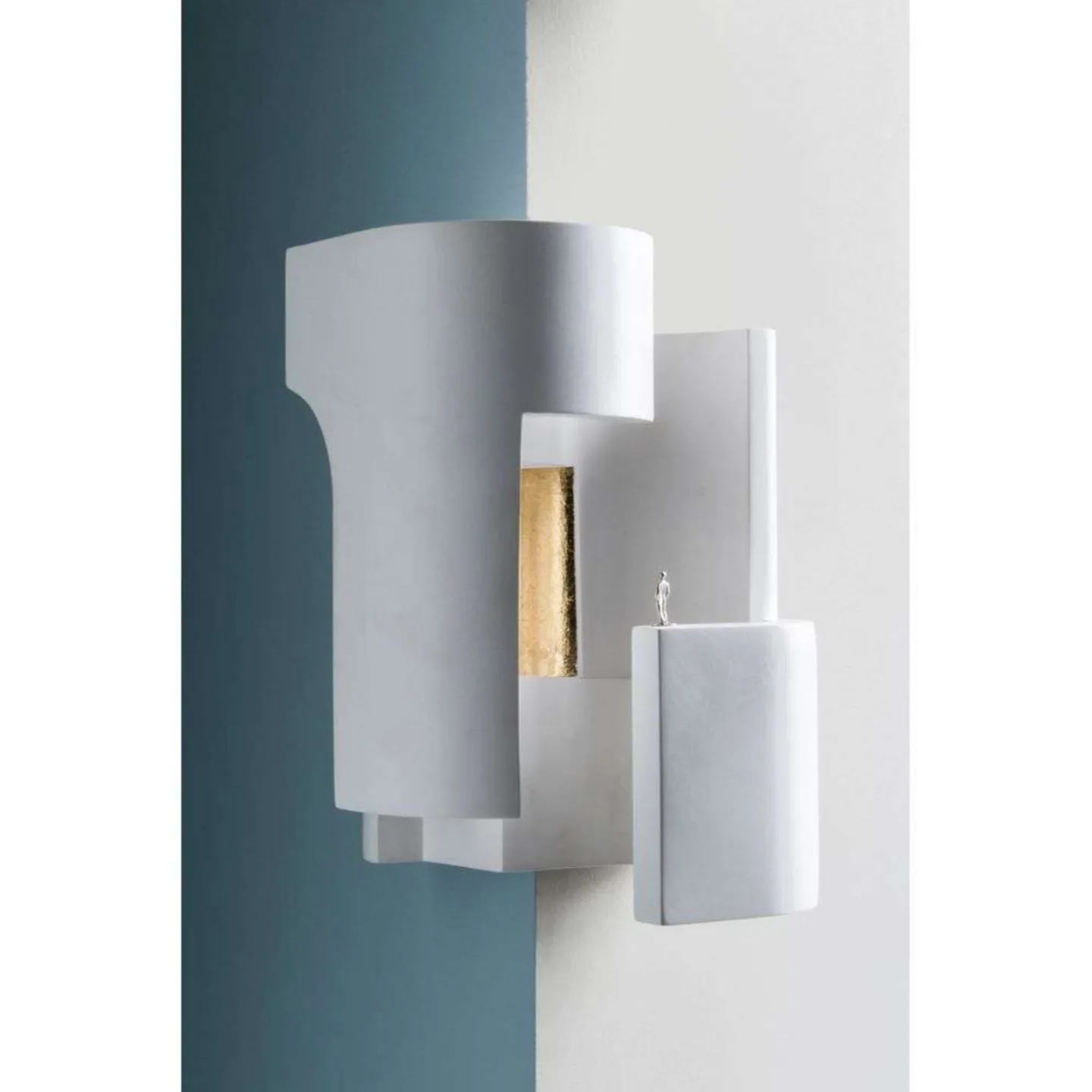 Soul Story Angle 1 Wandleuchte White/Gold - DCW - Gips / Ton