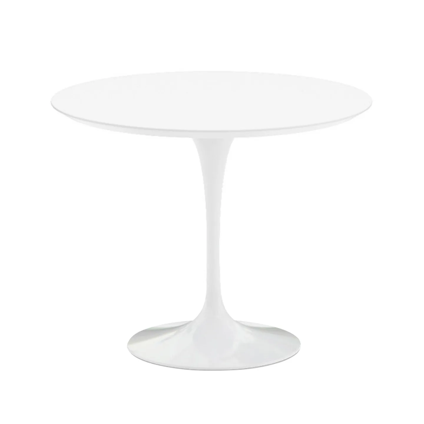 Knoll - Saarinen Round Table - Matbord, Ø 91 cm, Vitt underrede, skiva i Vit laminat - Matbord - Eero Saarinen