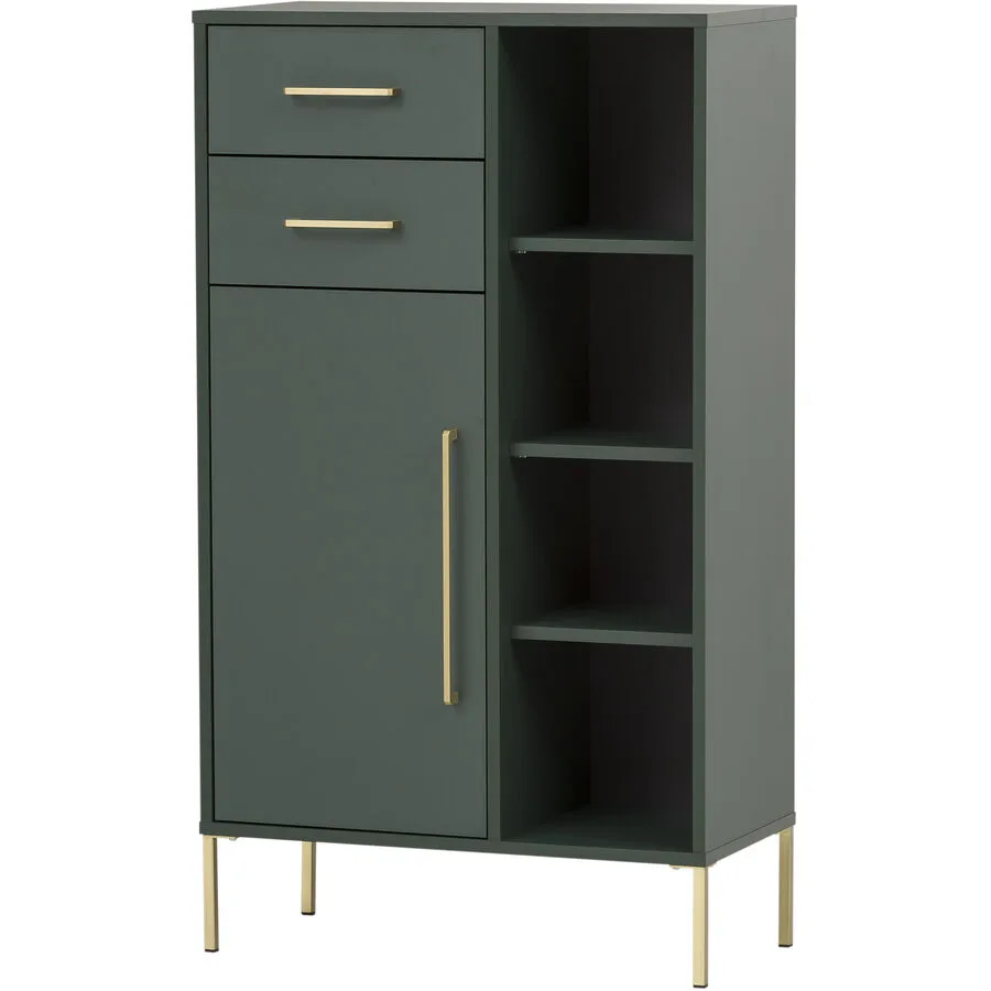 Highboard Annkatrin waldgrün Holzwerkstoff B 67 H 117 cm