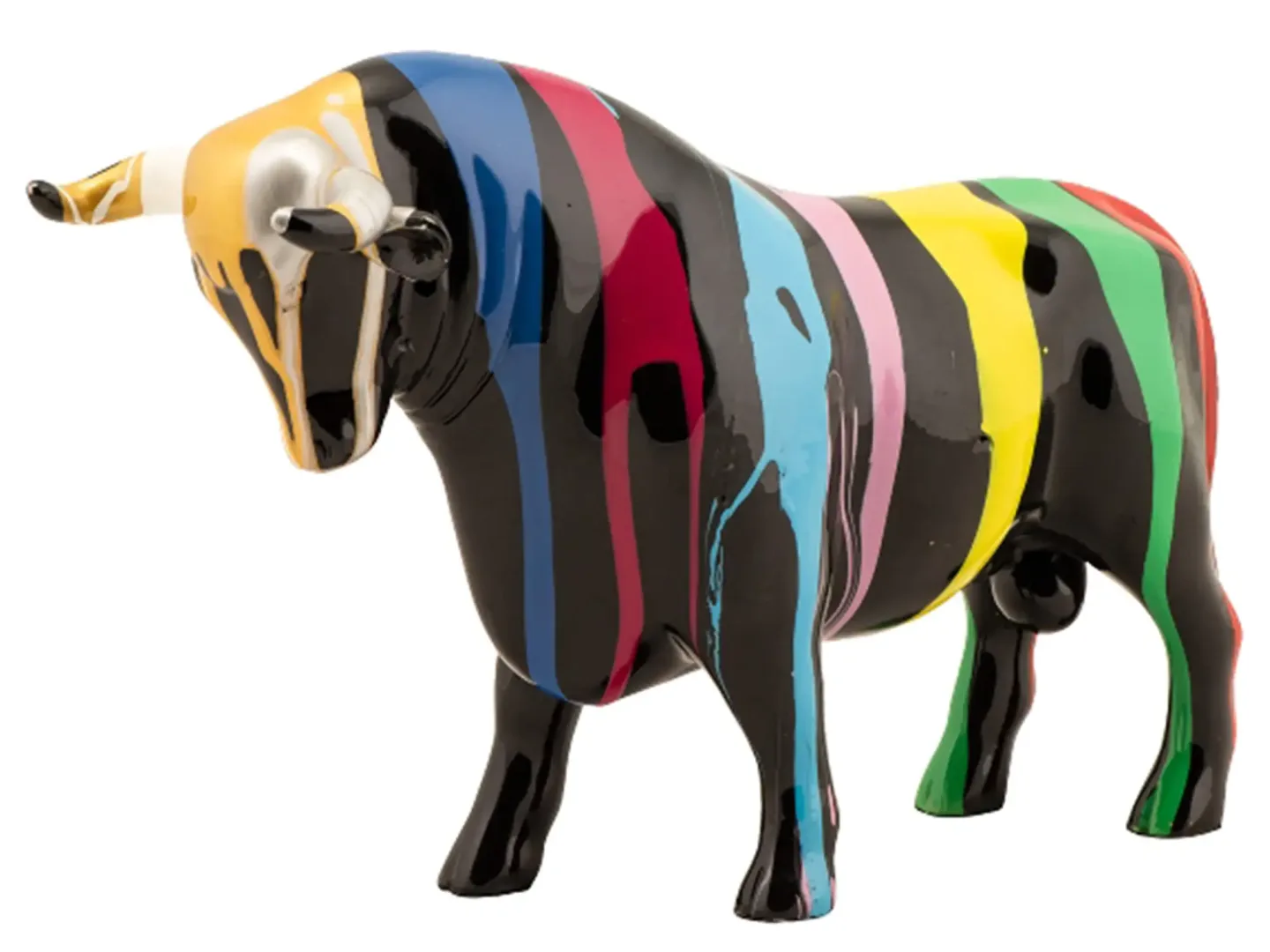 image LAND Skulptur Bunter Stier | Schubiger Möbel