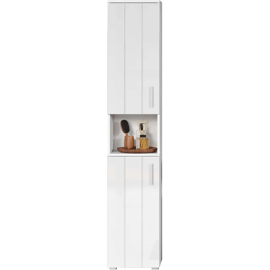 Badezimmerschrank Cindy weiss Holzwerkstoff B 37 T 31 H 192 cm
