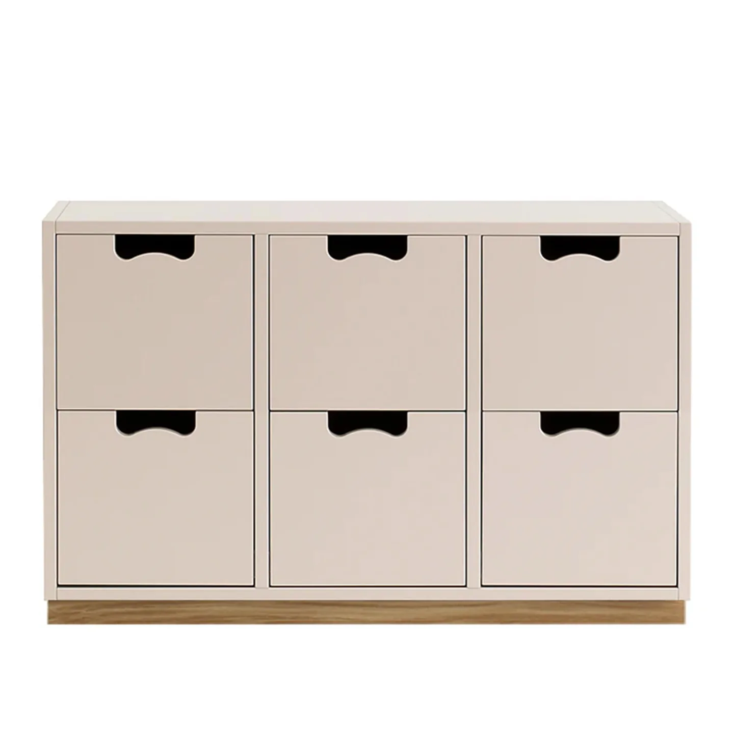 Asplund - Snow Drawer B2 - Rose, Ek Sockel - Byråer - Thomas Sandell & Jonas Bohlin - Beige - Trä