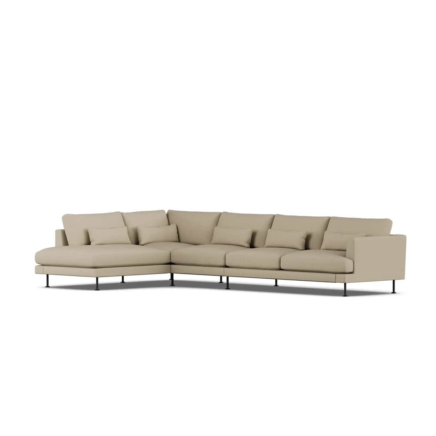 1898 Bredhult Sofa Same Sand 6672-Schwarzer Stahl, 4-sitzig B2