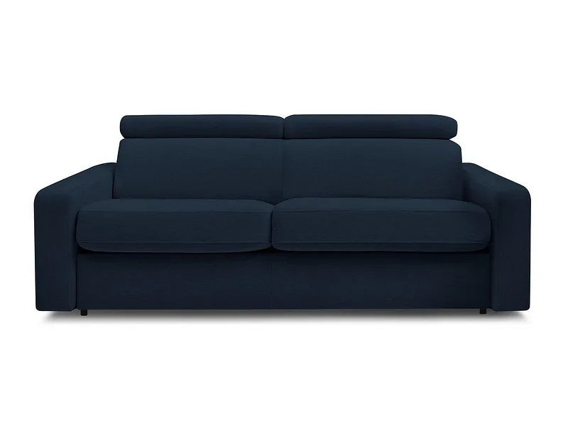 3er Sofa BOBOCHIC MONACO Stoff dunkelblau
