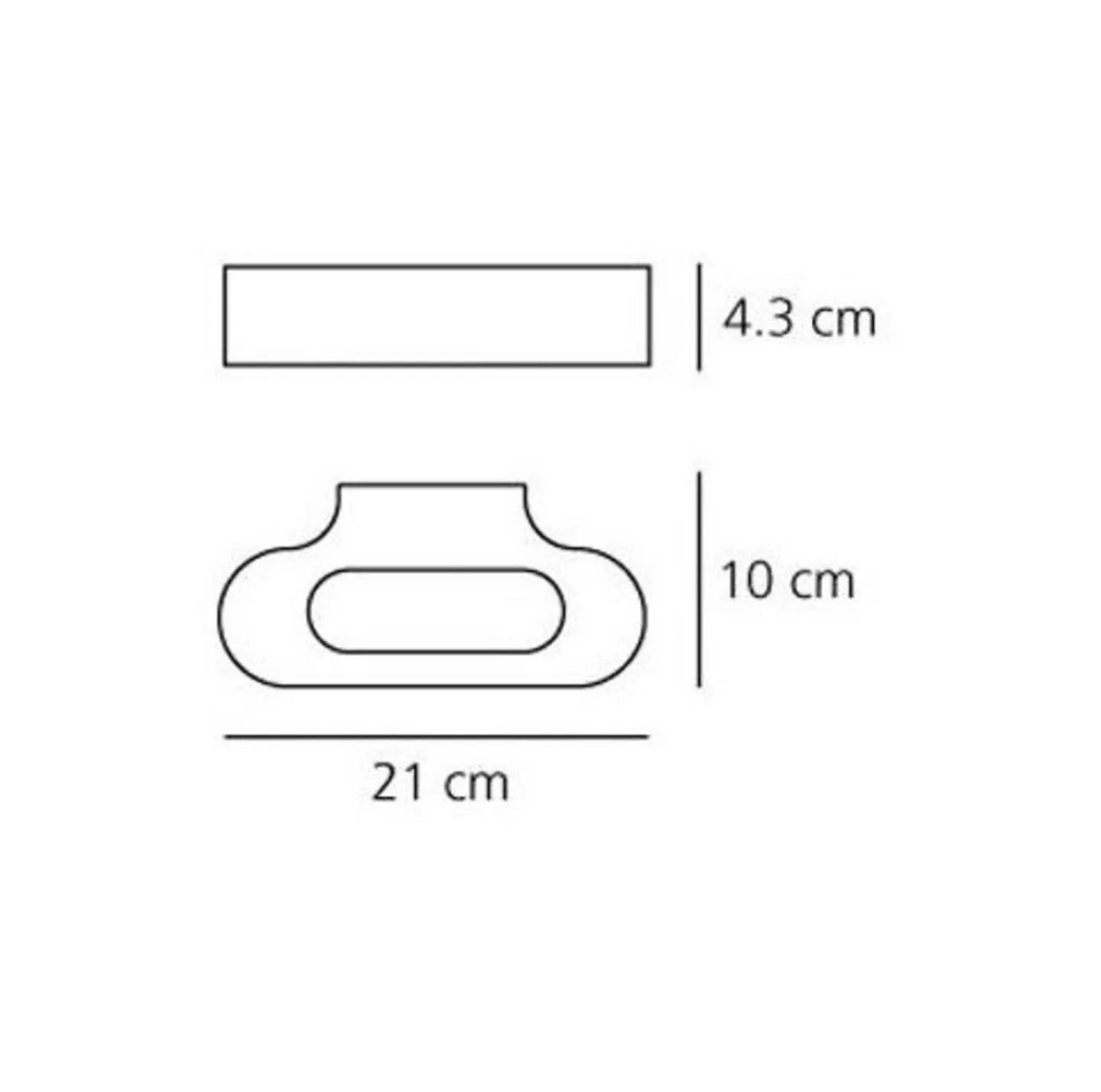 Talo LED 21 Wandleuchte Poliertem Chrom - Artemide - Flurbereich - Aluminium