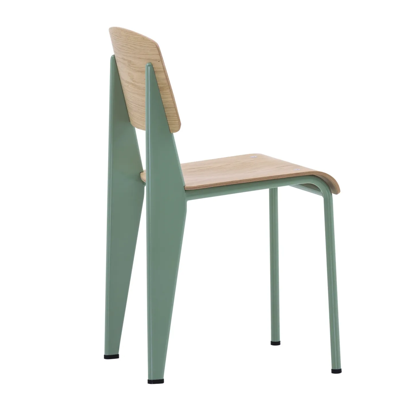 Vitra Standard stol ek natur, prouvé gris vermeer stativ