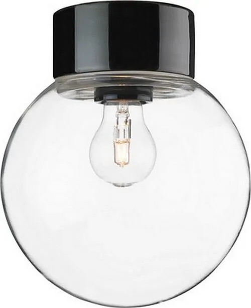 Ifö electric - Classic Glob Ø20 - Badrumslampa - Svart