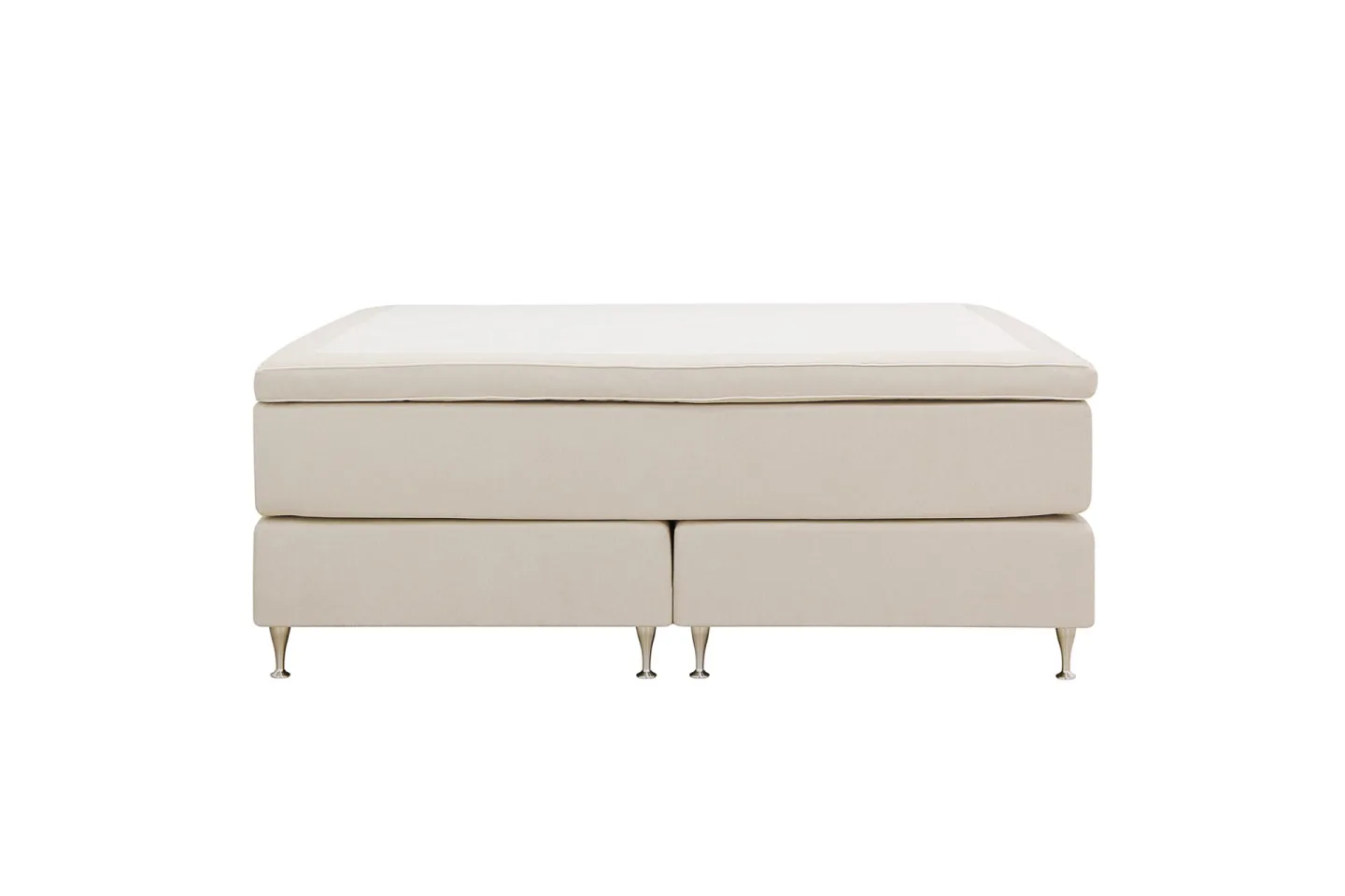 HVILA Premium Kontinentalsäng 180x200 cm - Ljusbeige Tyg