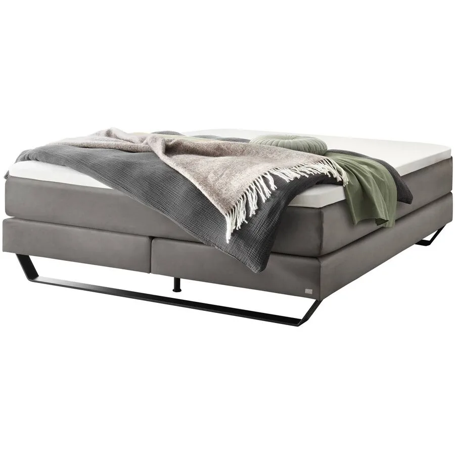 Hasena Boxspringbett Julieta Stahl Stoff 140 x 200 cm