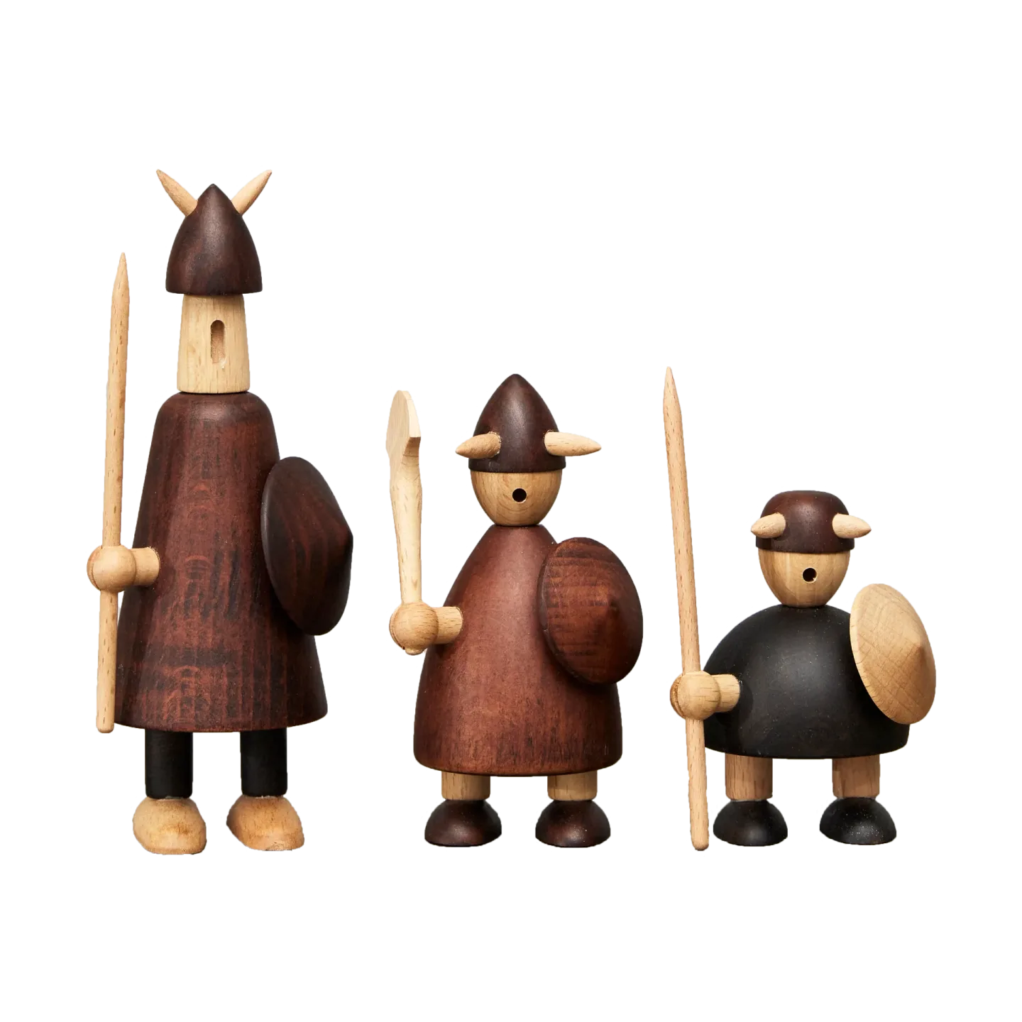Andersen Furniture The vikings of Denmark Holzfigur 3 Teile Stained beech