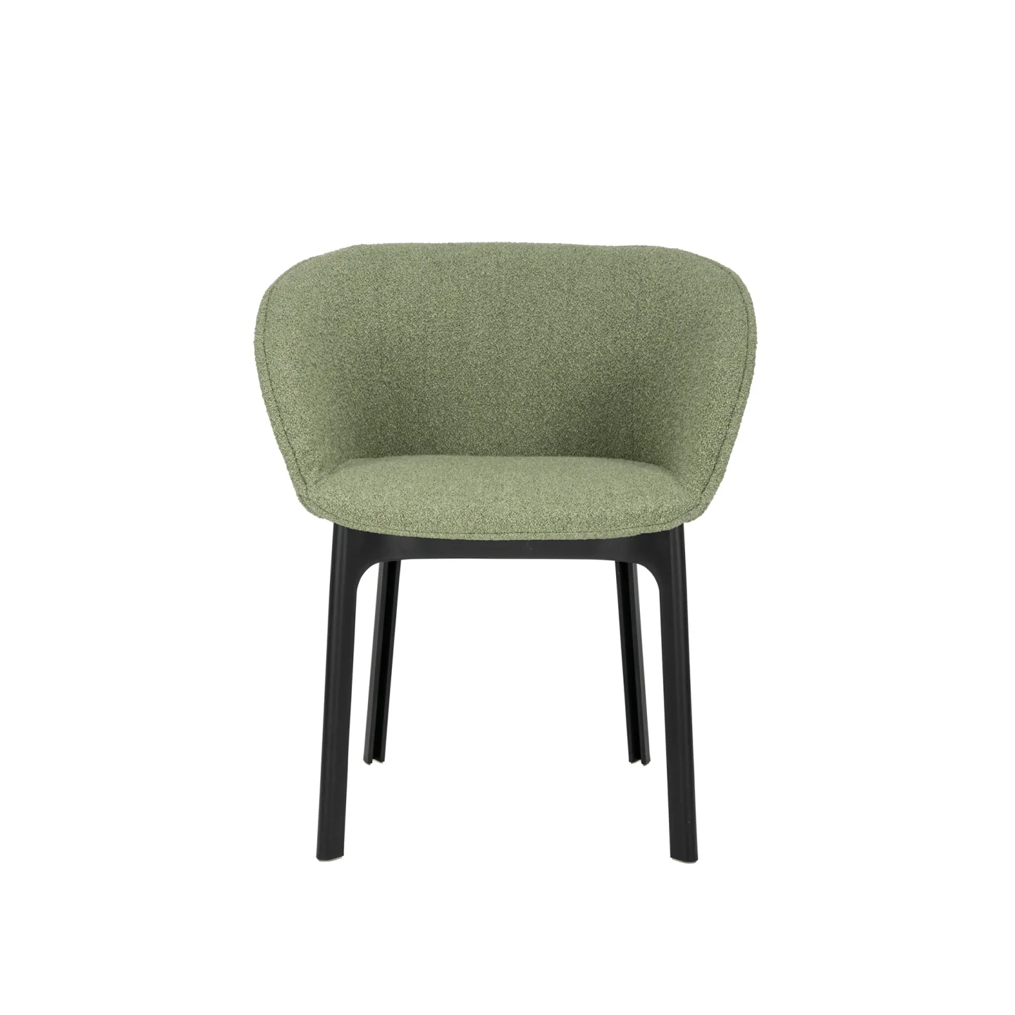 Kartell - Charla Orsetto - Green - Matstolar - Patricia Urquiola - Grön - Textilmaterial/Skum/Plast