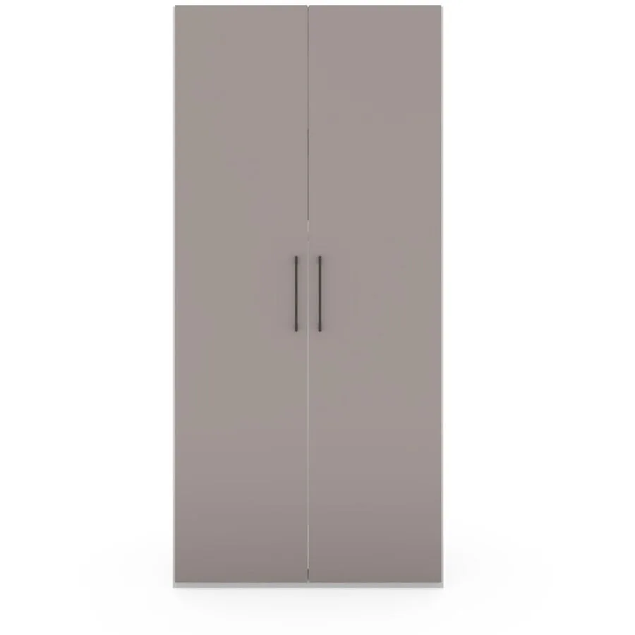 Kleiderschrank Window taupe Holzwerkstoff B 99.5 cm