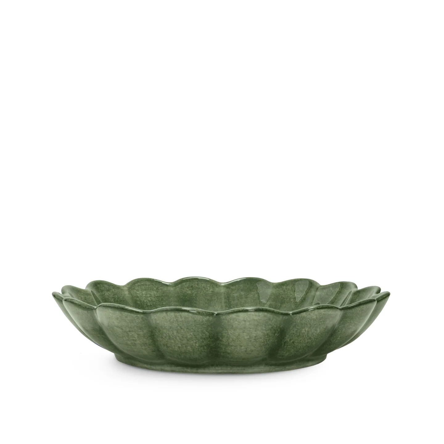 Mateus - Oyster skål 31 cm forest green - Serveringsskålar - Keramik