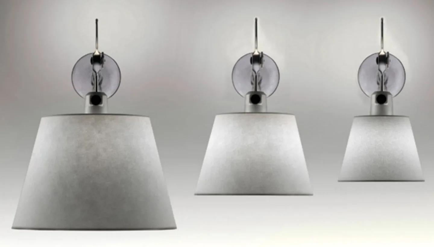 Tolomeo Parete Diffusore Wandlampe, grau, Ø 24 cm - Artemide - Wohnzimmer - Aluminium