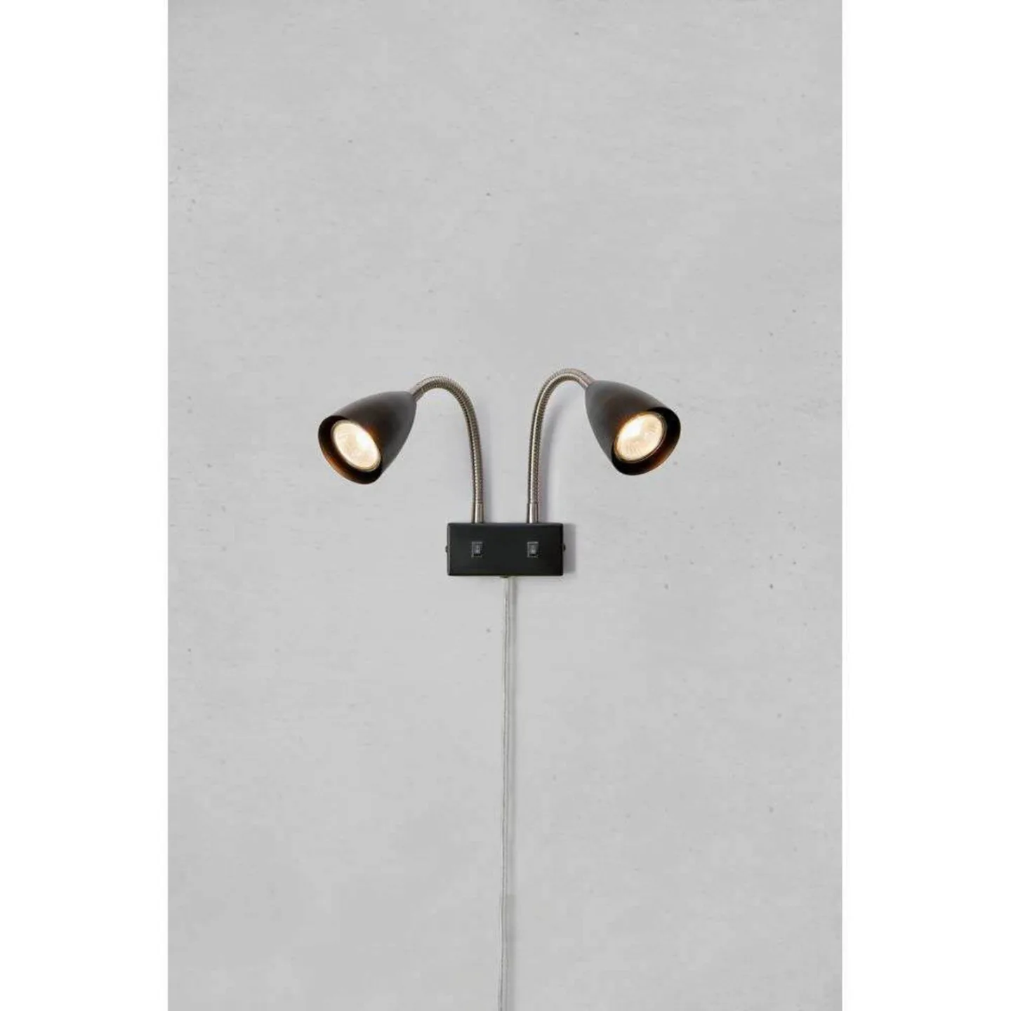 Ciro 2 Wandleuchte Black/Steel - Markslöjd - Schlafzimmer - Metall