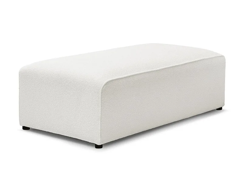 Hocker BOBOCHIC MEGEVE 70x140x45cm boucle-stoff weiss