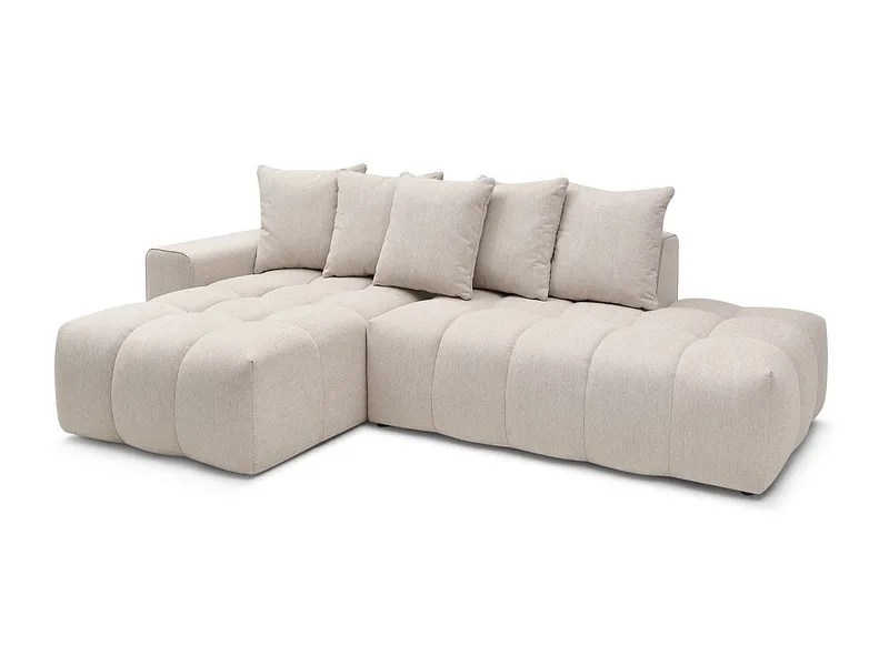 Ecksofa BOBOCHIC MONT-BLANC Stoff chiniert beige
