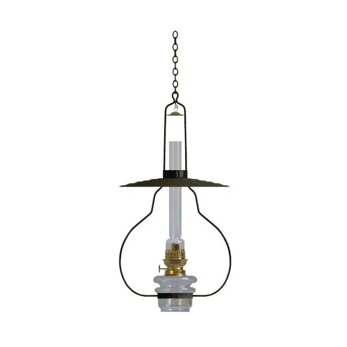 Karlskrona Lampfabrik Lyckeby Petroleumleuchte 61 cm Schwarz