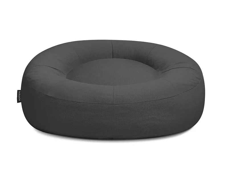 Gartenhocker BOBOCHIC ELOANE Stoff Dunkelgrau