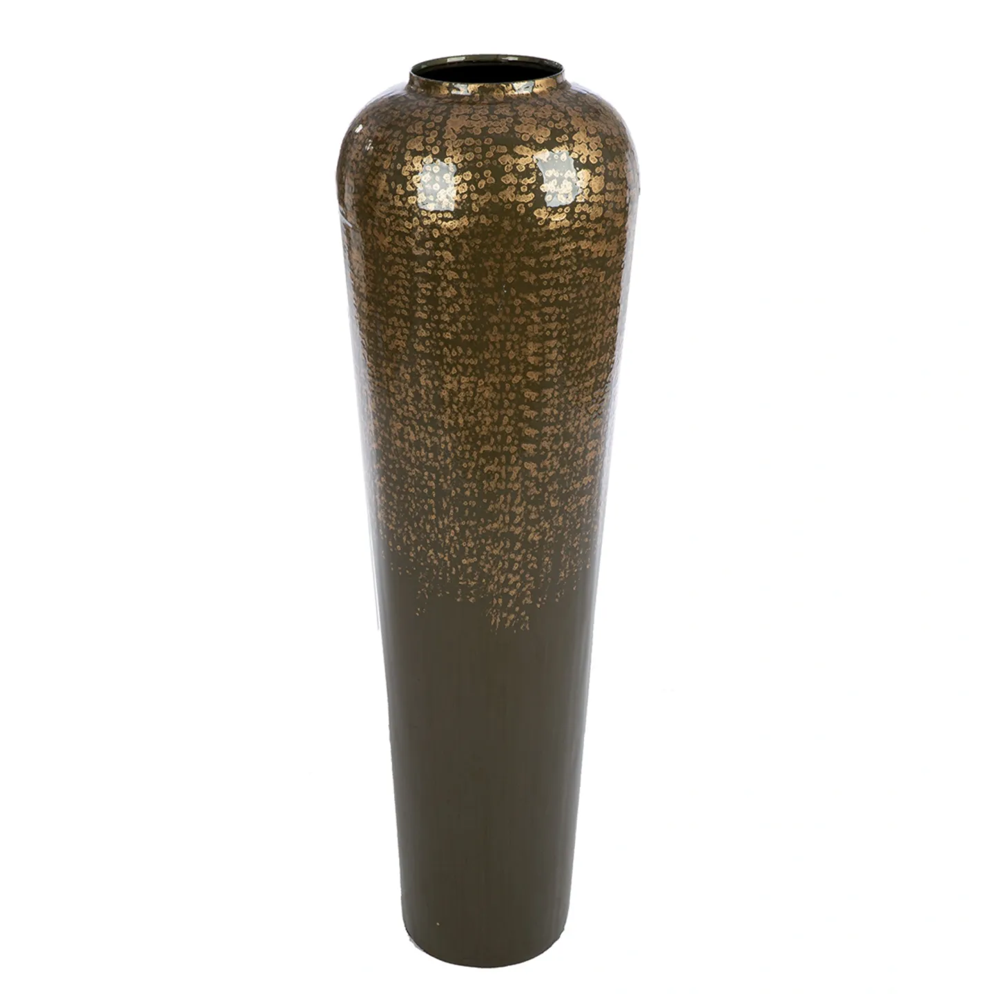 Gilde Vase Whisper, Metall, Beige, Gold H: 95 cm | Schubiger Möbel