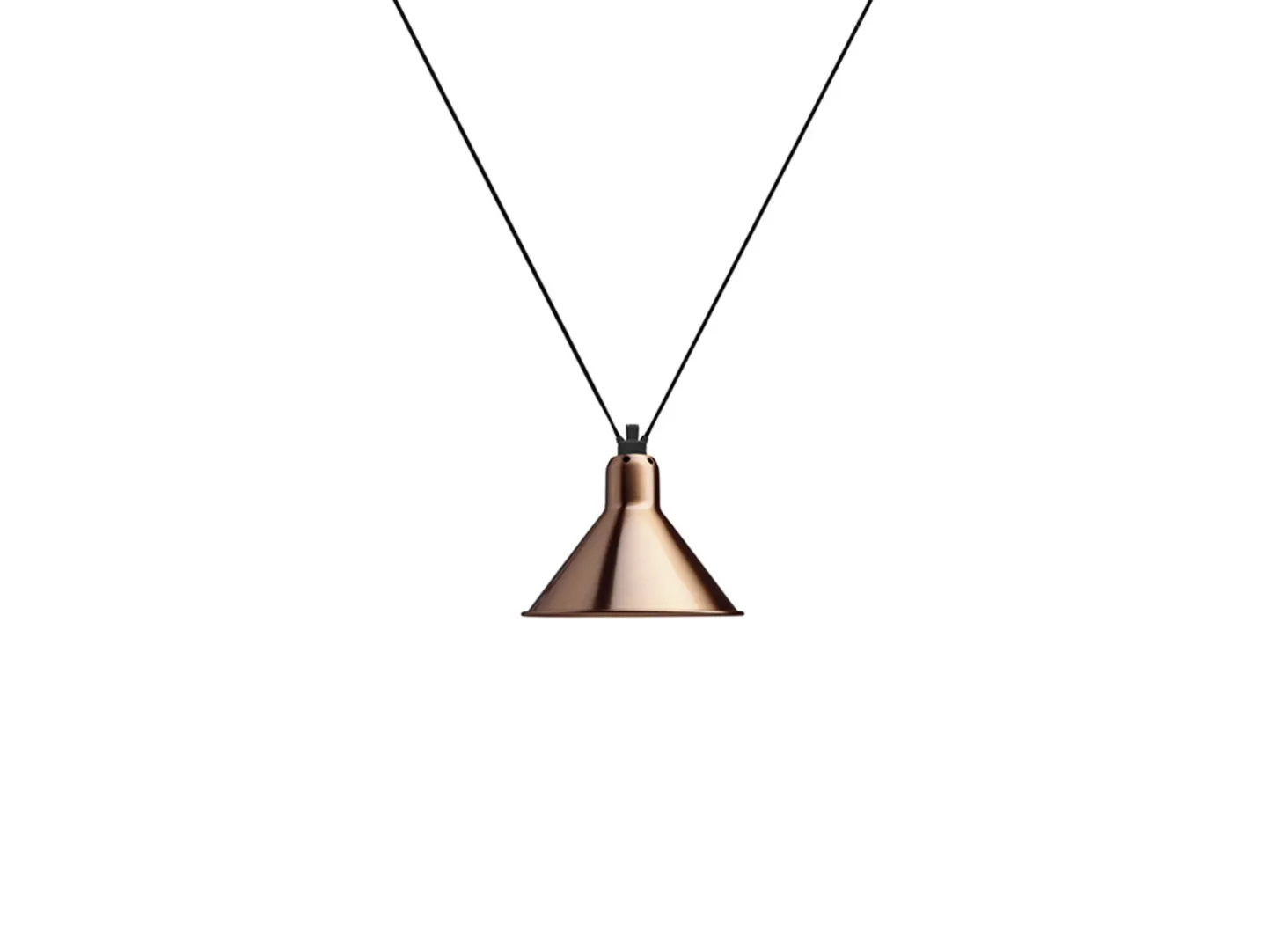 323 L Pendelleuchte Konisch Kupfer - Lampe Gras - Wohnzimmer