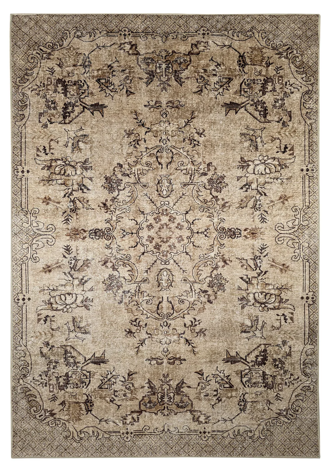 Wilton-teppe - Rosalie (beige) (Størrelse: 160 x 230 cm)