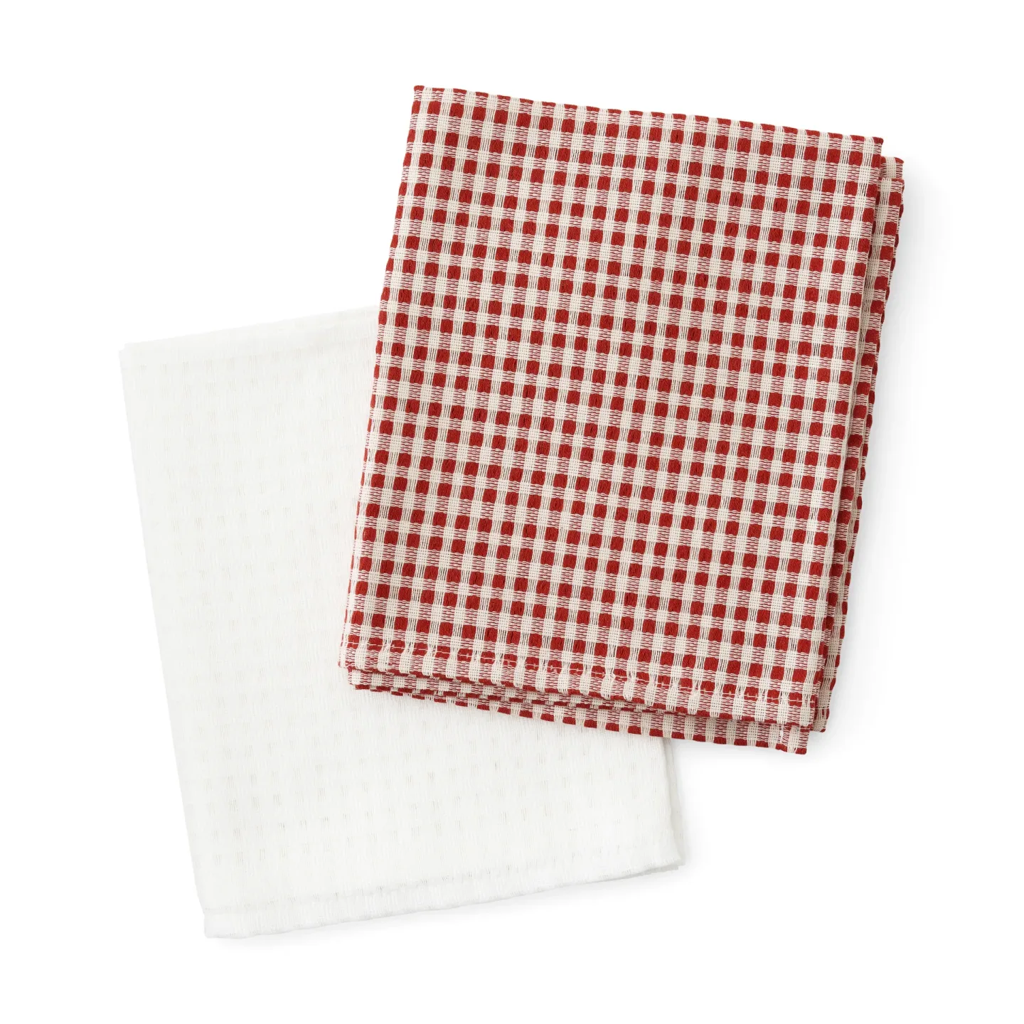 Audo Copenhagen Troides Geschirrtuch 40 x 67cm 2er Pack Burnt sienna-white