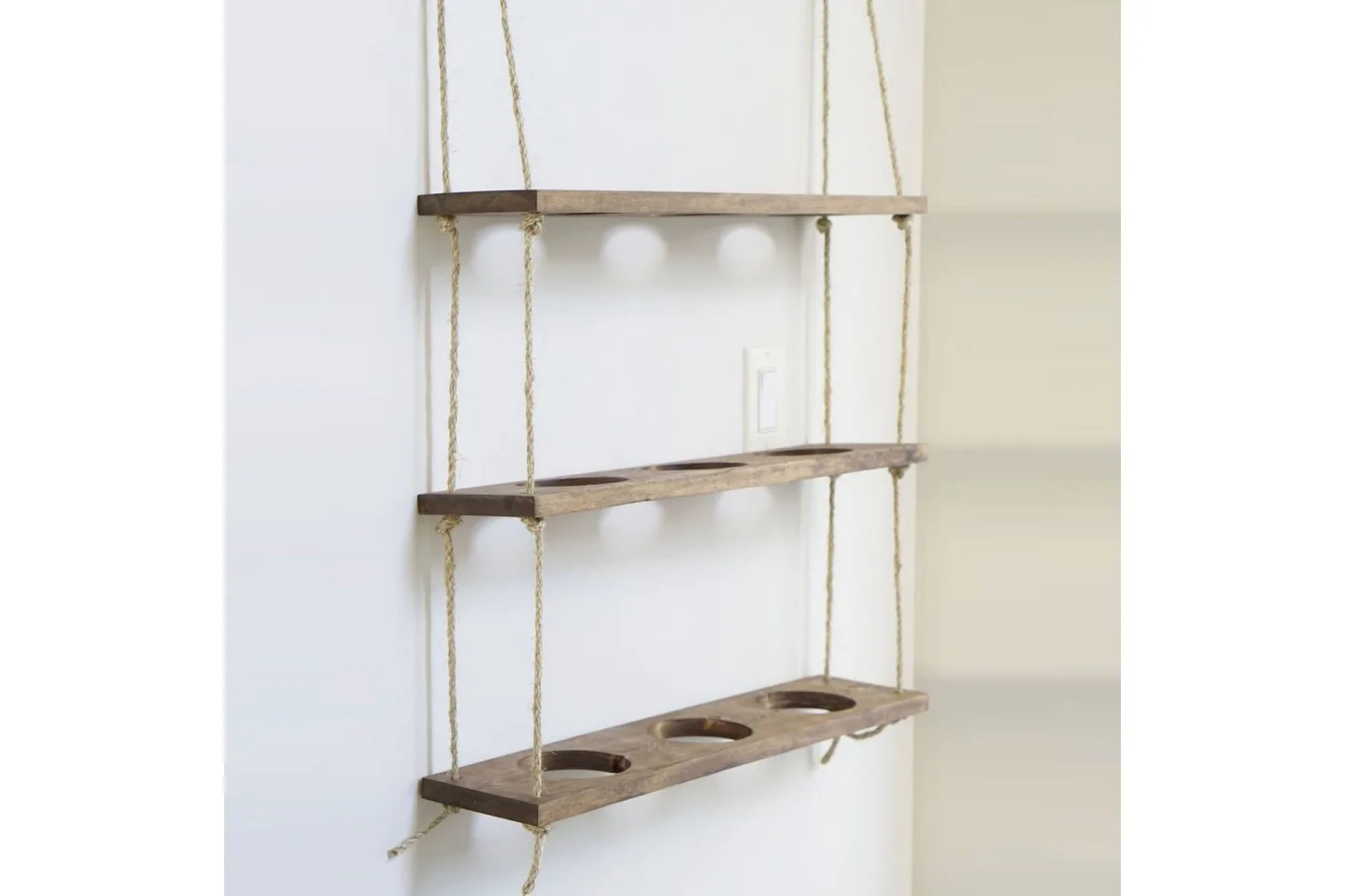 Pukkuri Vägghylla 60 cm - Brun