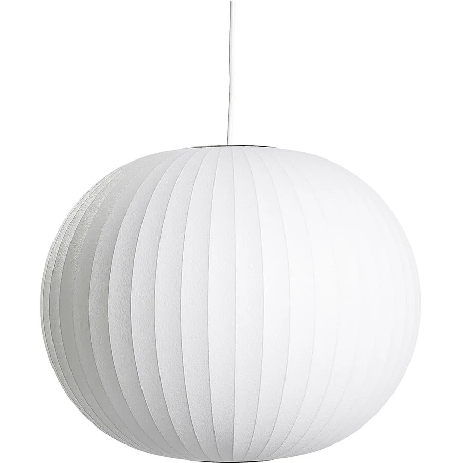 Designer-Pendellampe HAY Nelson Ball E27 D 48 cm - Farbe: offwhite - Material: Polymer