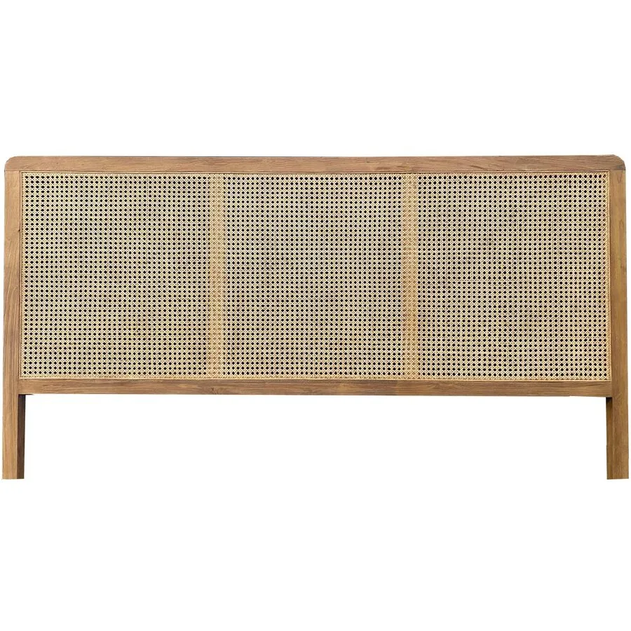 Kopfteil Livio natur Teak, Rattan B 200 T 4 cm