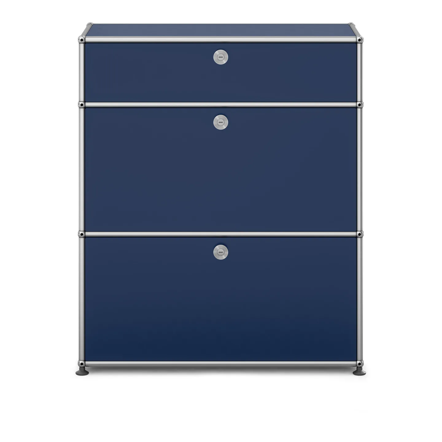 USM - USM Haller Shelf M25 Steel Blue - Byråer - Fritz Haller & Paul Schärer - Blå