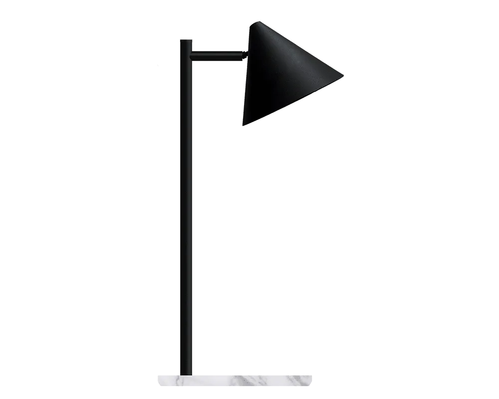 Westal - Tratt Micro 57cm - Bordslampa - Svart/marmor