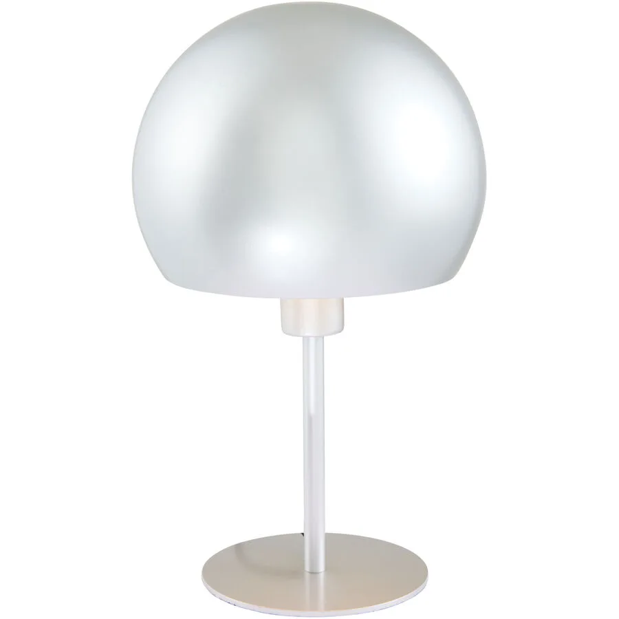 Tischlampe Zebles Metall silber glänzend E14