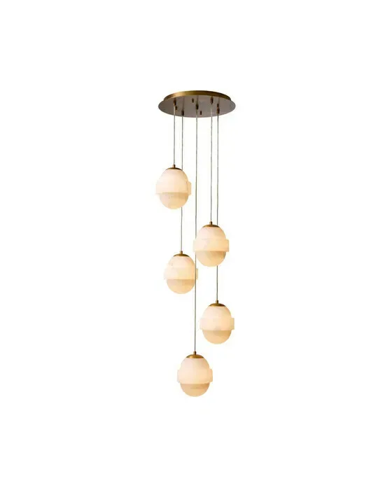 Icarus lysekrone antik messing