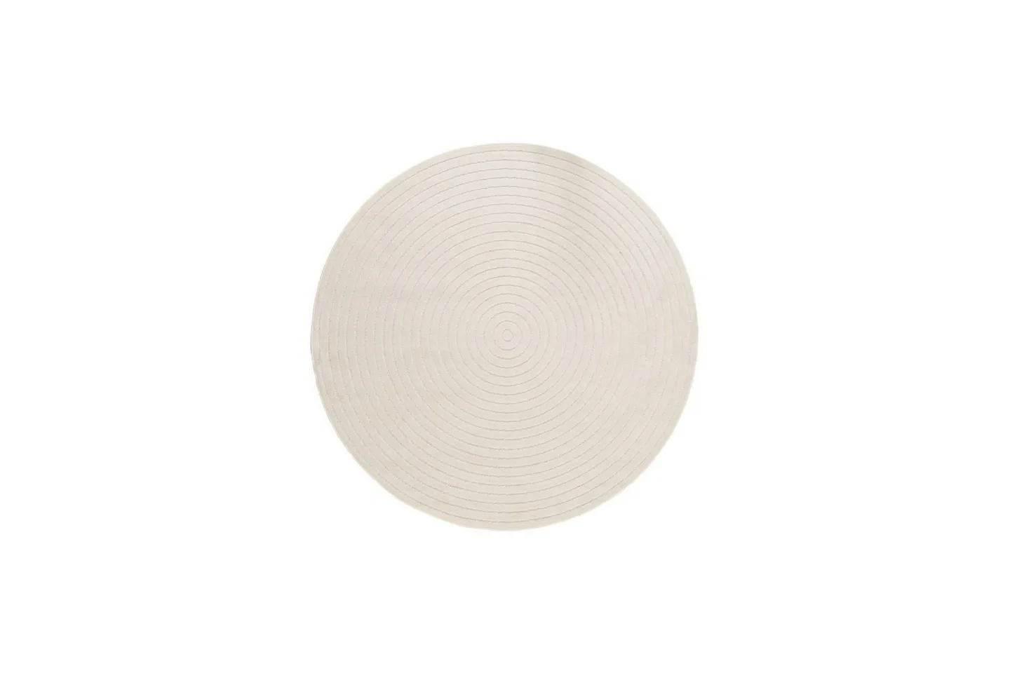 Wiltonmatta Hawaii Circle 240x240 cm, Creme - 240x240 cm, Creme