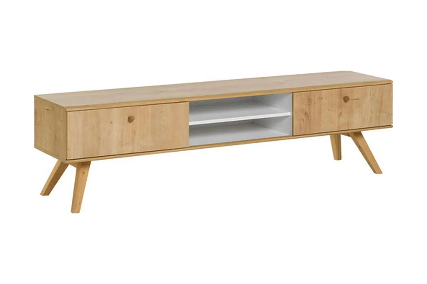 Nature TV-bänk 179,5 cm Vit/Natur - Natur