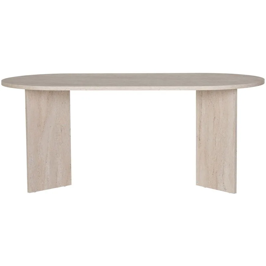 Esstisch Georis Braun/beige marmoriert Holzwerkstoff B 180 cm T 89.5 cm