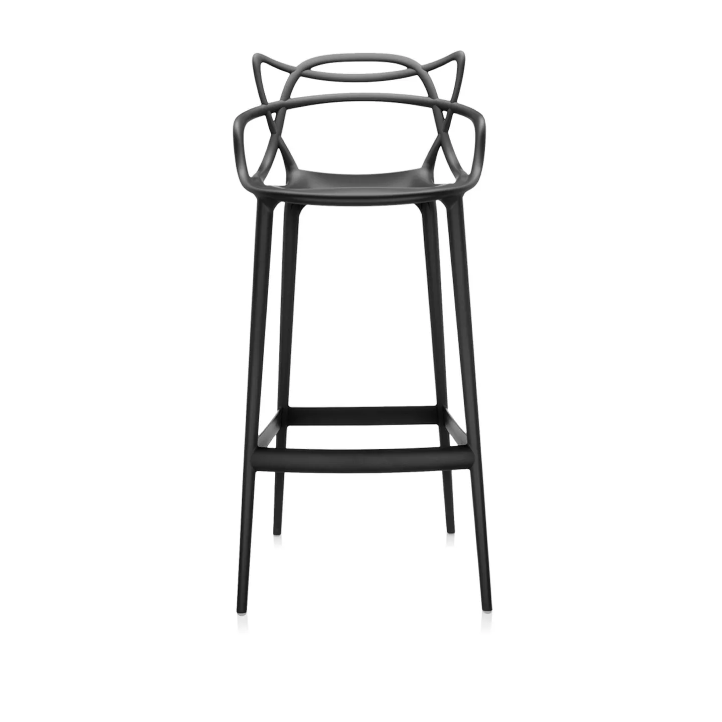 Kartell - Masters Stool 5868, Black 75 cm - Barstolar - Philippe Starck - Svart - Plast